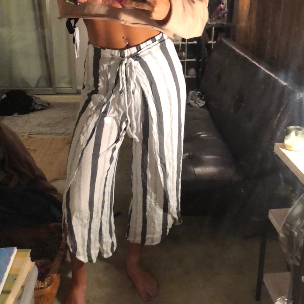 Flowy tie pants
